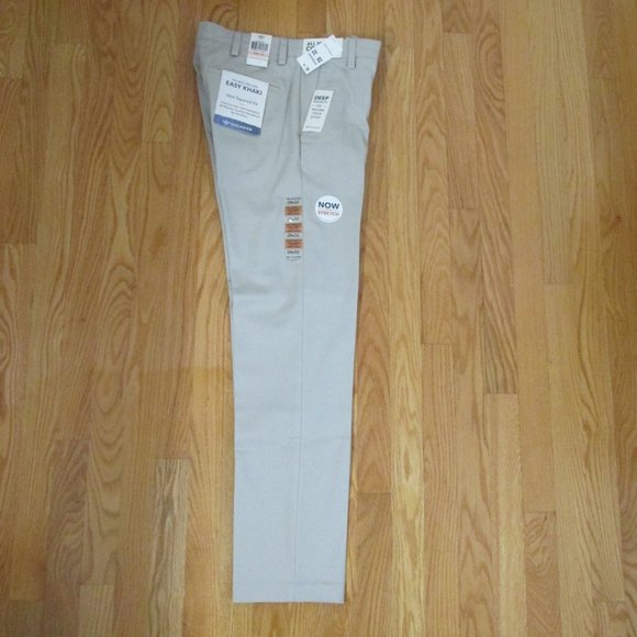 DOCKERS MENS SIZE 28 X 30 PANTS EASY KHAKI BEIGE SLIM FIT ALL MOTION COMFORT NWT - Picture 4 of 10